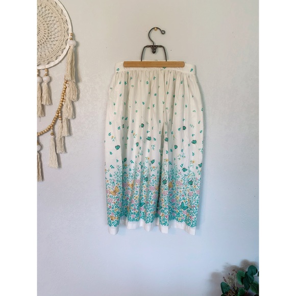 VTG Butterfly Midi Skirt - Picture 2 of 4